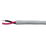 Alpha Wire EcoCable Mini Control Cable, 2 Cores, 0.15 mm², ECO, Unscreened, 30m, Grey mPPE Sheath, 26 AWG
