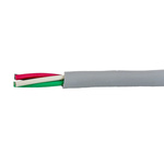 Alpha Wire EcoCable Mini Control Cable, 4 Cores, 0.15 mm², ECO, Unscreened, 30m, Grey mPPE Sheath, 26 AWG