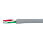 Alpha Wire EcoCable Mini Control Cable, 4 Cores, 0.24 mm², ECO, Unscreened, 30m, Grey mPPE Sheath, 24 AWG