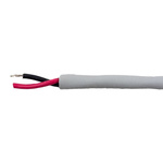 Alpha Wire EcoCable Mini Control Cable, 2 Cores, 0.38 mm², ECO, Unscreened, 30m, Grey mPPE Sheath, 22 AWG