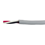 Alpha Wire EcoCable Mini Control Cable, 3 Cores, 0.09 mm², ECO, Screened, 30m, Grey mPPE Sheath, 28 AWG