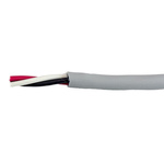 Alpha Wire EcoCable Mini Control Cable, 3 Cores, 0.24 mm², ECO, Screened, 30m, Grey mPPE Sheath, 24 AWG