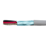 Alpha Wire EcoCable Mini Control Cable, 4 Cores, 0.15 mm², ECO, Screened, 30m, Grey mPPE Sheath, 26 AWG