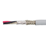 Alpha Wire EcoCable Mini Control Cable, 6 Cores, 0.24 mm², ECO, Screened, 30m, Grey mPPE Sheath, 24 AWG
