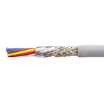 Alpha Wire EcoCable Mini Control Cable, 8 Cores, 0.09 mm², ECO, Screened, 30m, Grey mPPE Sheath, 28 AWG