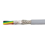 Alpha Wire EcoCable Mini Control Cable, 6 Cores, 0.61 mm², ECO, Screened, 30m, Grey mPPE Sheath, 20 AWG