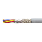 Alpha Wire EcoCable Mini Control Cable, 8 Cores, 0.61 mm², ECO, Screened, 30m, Grey mPPE Sheath, 20 AWG