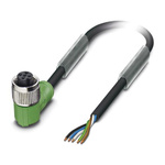 Phoenix Contact Right Angle Female 5 way M12 to Sensor Actuator Cable, 10m