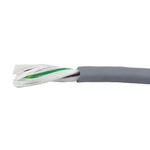 Alpha Wire EcoFlex PUR Control Cable, 3 Cores, 0.2 mm², ECO, Unscreened, 30m, Grey PUR Sheath, 24 AWG