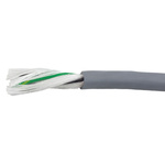Alpha Wire EcoFlex PUR Control Cable, 3 Cores, 0.5 mm², ECO, Unscreened, 30m, Grey PUR Sheath, 20 AWG