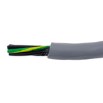 Alpha Wire EcoFlex PUR Control Cable, 5 Cores, 0.78 mm², ECO, Unscreened, 30m, Grey PUR Sheath, 18 AWG