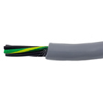 Alpha Wire EcoFlex PUR Control Cable, 5 Cores, 1.33 mm², ECO, Unscreened, 30m, Grey PUR Sheath, 16 AWG