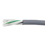 Alpha Wire EcoFlex PUR Control Cable, 3 Cores, 2 mm², ECO, Unscreened, 30m, Grey PUR Sheath, 14 AWG
