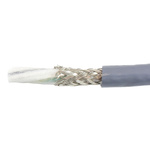 Alpha Wire EcoFlex PUR Control Cable, 3 Cores, 3.33 mm², Screened, 30m, Grey PUR Sheath, 12 AWG