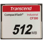 Transcend CF300 CompactFlash Industrial 512 MB SLC Compact Flash Card
