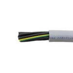 Alpha Wire Control Cable, 4 Cores, 1 mm², YY, Unscreened, 100m, Grey PVC Sheath