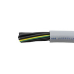 Alpha Wire Control Cable, 9 Cores, 1 mm², YY, Unscreened, 50m, Grey PVC Sheath