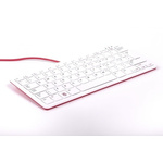 Raspberry Pi Keyboard, QWERTY (Spain) Red, White