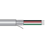 Alpha Wire Control Cable, 7 Cores, Screened, 305m, Grey PVC Sheath, 22 AWG