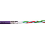 Igus chainflex CFBUS.PVC Bus Cable, 4 Cores, 0.15 mm², Screened, 100m, Red lilac