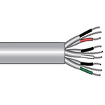Alpha Wire 6062C Control Cable, 3 Cores, 0.75 mm², Screened, 500ft, Grey PVC Sheath, 18 AWG