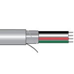 Alpha Wire 6300/10 Control Cable, 10 Cores, 0.25 mm², Screened, 1000ft, Grey PVC Sheath, 24 AWG