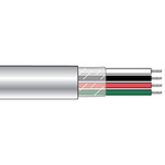 Alpha Wire 6622 Control Cable, 2 Cores, 0.25 mm², DEF STAN, Unscreened, 1000ft, White PVC Sheath, 24 AWG