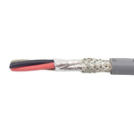 Alpha Wire EcoCable Control Cable, 3 Cores, 0.81 mm², ECO, Screened, 30m, Grey mPPE Sheath, 18 AWG