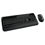 Microsoft Keyboard and Mouse Set Wireless QWERTY Black