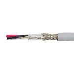 Alpha Wire EcoCable Mini Control Cable, 6 Cores, 0.15 mm², ECO, Screened, 30m, Grey mPPE Sheath, 26 AWG