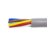 Alpha Wire Control Cable, 8 Cores, 0.35 mm², Unscreened, 305m, Black, Grey PVC Sheath, 22 AWG