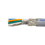 Alpha Wire Control Cable, 8 Cores, Screened, 305m, Grey PVC Sheath, 22 AWG