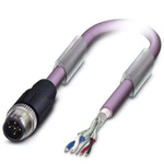 Phoenix Contact Control Cable, 5 Cores, 2x 0.25 mm², Screened, 15m, Purple