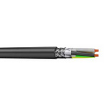 AXINDUS 2XSL Power Cable, 4 Cores, 2.5 mm², Screened, 100m, Black PVC Sheath