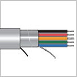 Alpha Wire 5606B1601 Multicore Cable, 2 Cores, 1.7 mm², Unscreened, 1000ft, Black PVC Sheath, 16