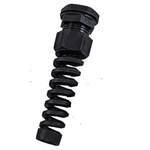 Alpha Wire FIT Series Black PA 6 Cable Gland, M12 Thread, 3mm Min, 6.5mm Max, IP66, IP68
