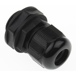 Alpha Wire FIT Series Black PA 6 Cable Gland, NPT 1/2in Thread, 6mm Min, 12mm Max, IP66, IP68