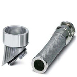 Phoenix Contact HC-B-GB-M32-ER-AL Series Silver Nickel Plated Brass Cable Gland, M32 Thread, 21mm Min, 13mm Max, IP66,