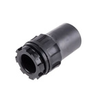 TE Connectivity CES Series Series Black Nylon Cable Gland Locknut, 1-3/8-12 UNF Thread, 12.7mm Min, 30.5mm Max