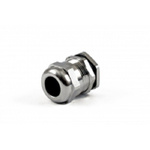 Hammond 1427BCG Series Grey Nickel Plated Brass Cable Gland, PG13 Thread, 6mm Min, 12mm Max, IP68