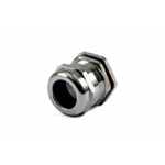 Hammond 1427BCG Series Grey Nickel Plated Brass Cable Gland, PG21 Thread, 13mm Min, 18mm Max, IP68