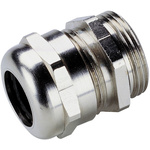 Legrand Metallic Nickel Plated Brass Cable Gland, PG13.5 Thread, 15mm Min, 27mm Max, IP68
