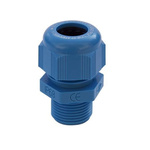 SIB SIB-TEC Series Blue Polyamide Cable Gland, M25 Thread, 12mm Min, 18mm Max, IP68