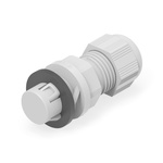 1SNG Series Light Grey PA 6 Cable Gland, PG13.5 Thread, 3mm Min, 10mm Max, IP66, IP68