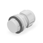 1SNG Series Light Grey PA 6 Cable Gland, PG13.5 Thread, 11mm Min, 21mm Max, IP66, IP68