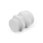 1SNG Series Light Grey PA 6 Cable Gland, M16 Thread, 4mm Min, 8mm Max, IP66, IP68