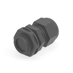 1SNG Series Black PA 6 Cable Gland, M20 Thread, 6mm Min, 12mm Max, IP66, IP68