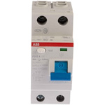 ABB 2 Pole Type A Residual Current Circuit Breaker, 40A F202, 30mA