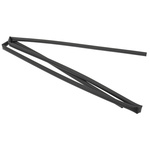RS PRO Heat Shrink Tubing, Black 6.4mm Sleeve Dia. x 1.2m Length 2:1 Ratio