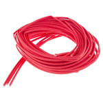 RS PRO Braided Acrylic Fibreglass Red Cable Sleeve, 2mm Diameter, 5m Length
